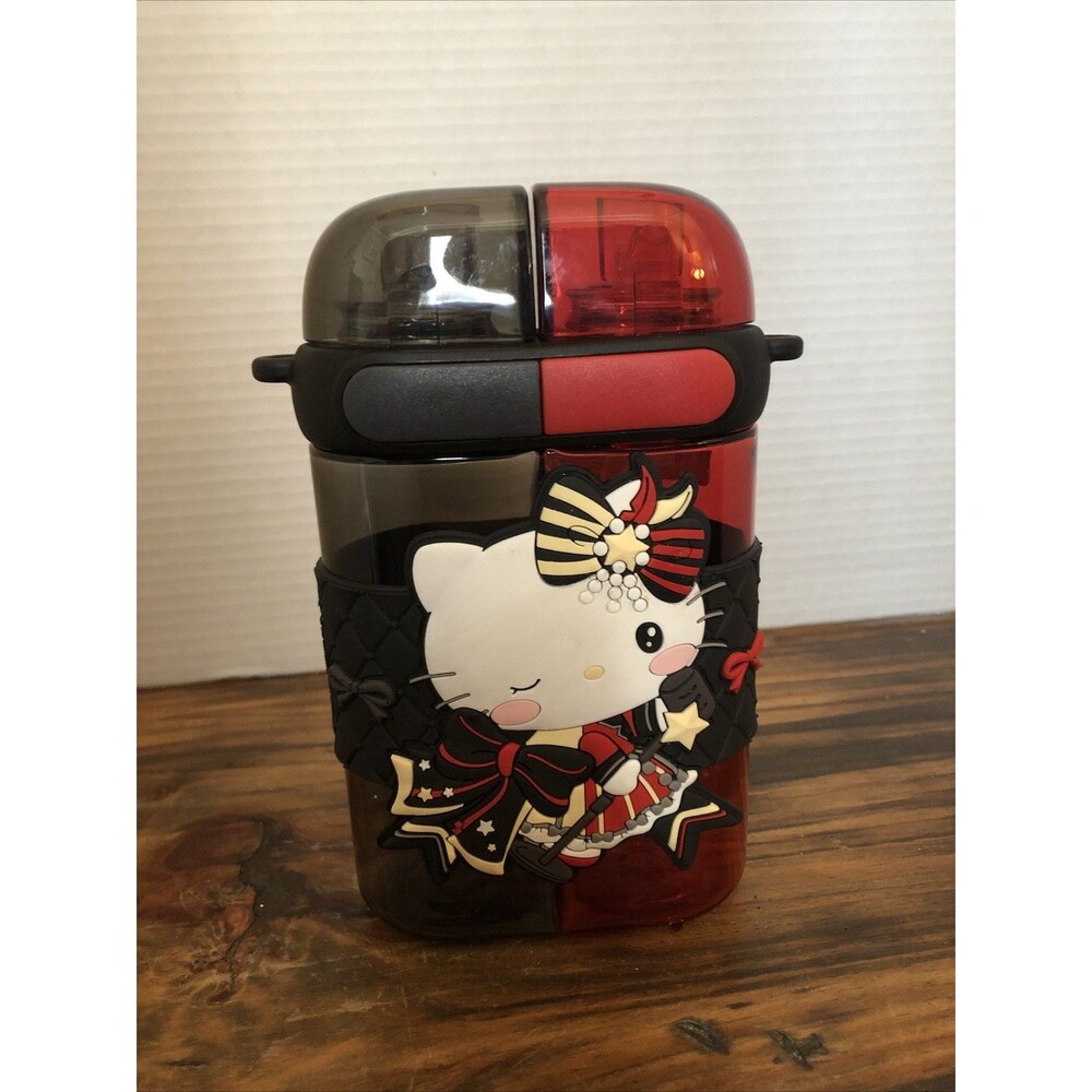 Hello Kitty Sanrio Double Drinking Water Bottle With Lid Children's Sports Cute